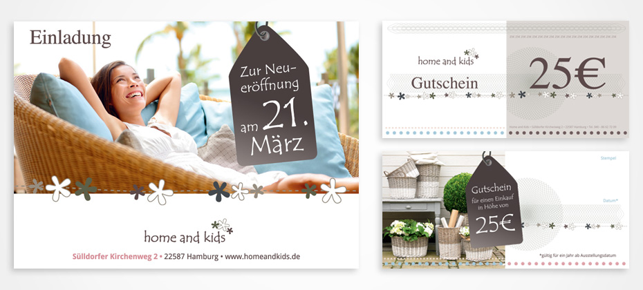 design home and kids flyer